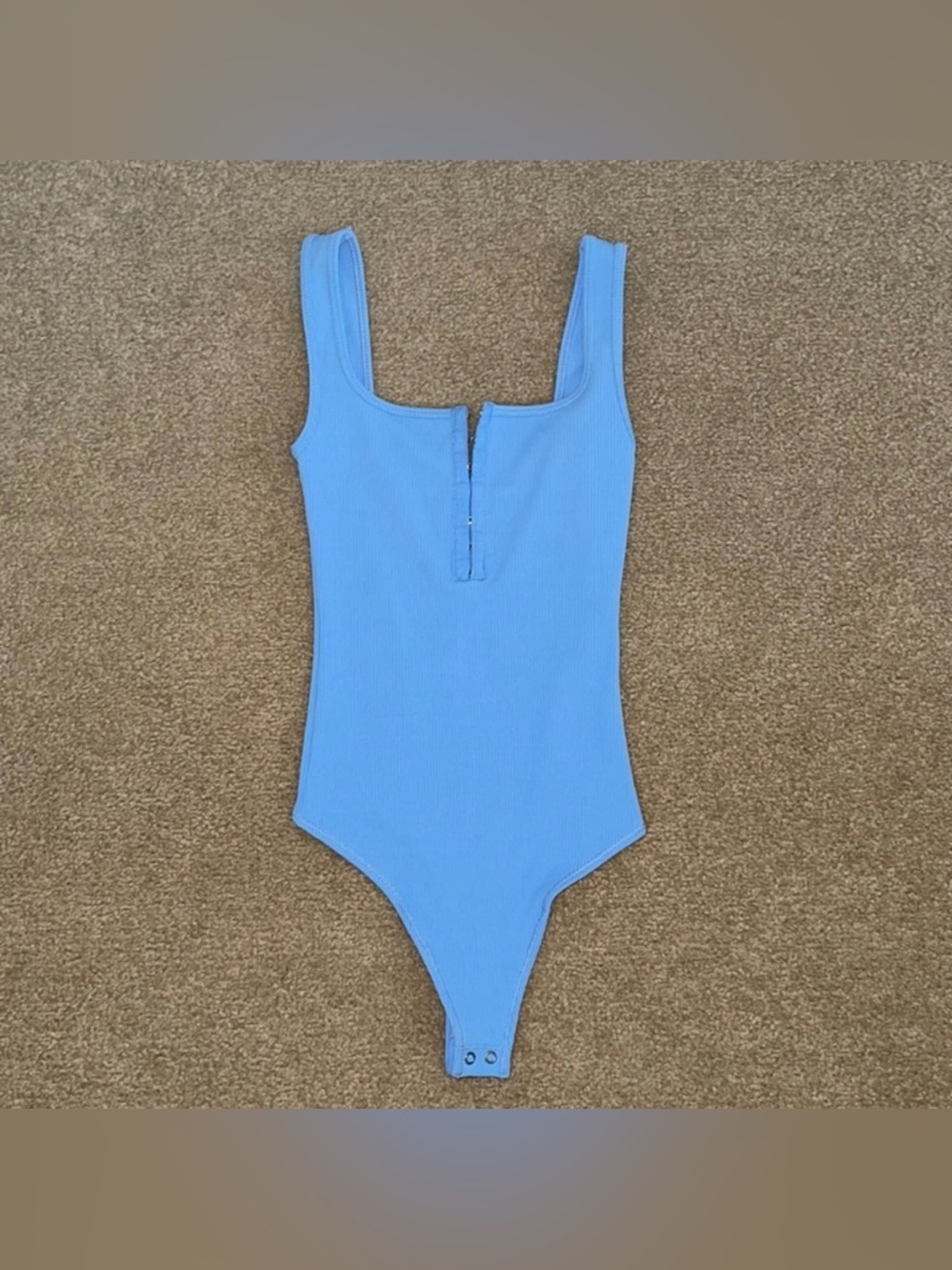 Abercrombie and Fitch Blue Seamless Bodysuit XXS New without Tags